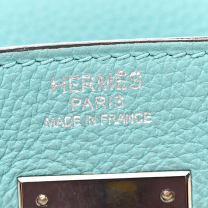 Hermes Togo Kelly Retourne 32 Bleu Atoll 6 of 10