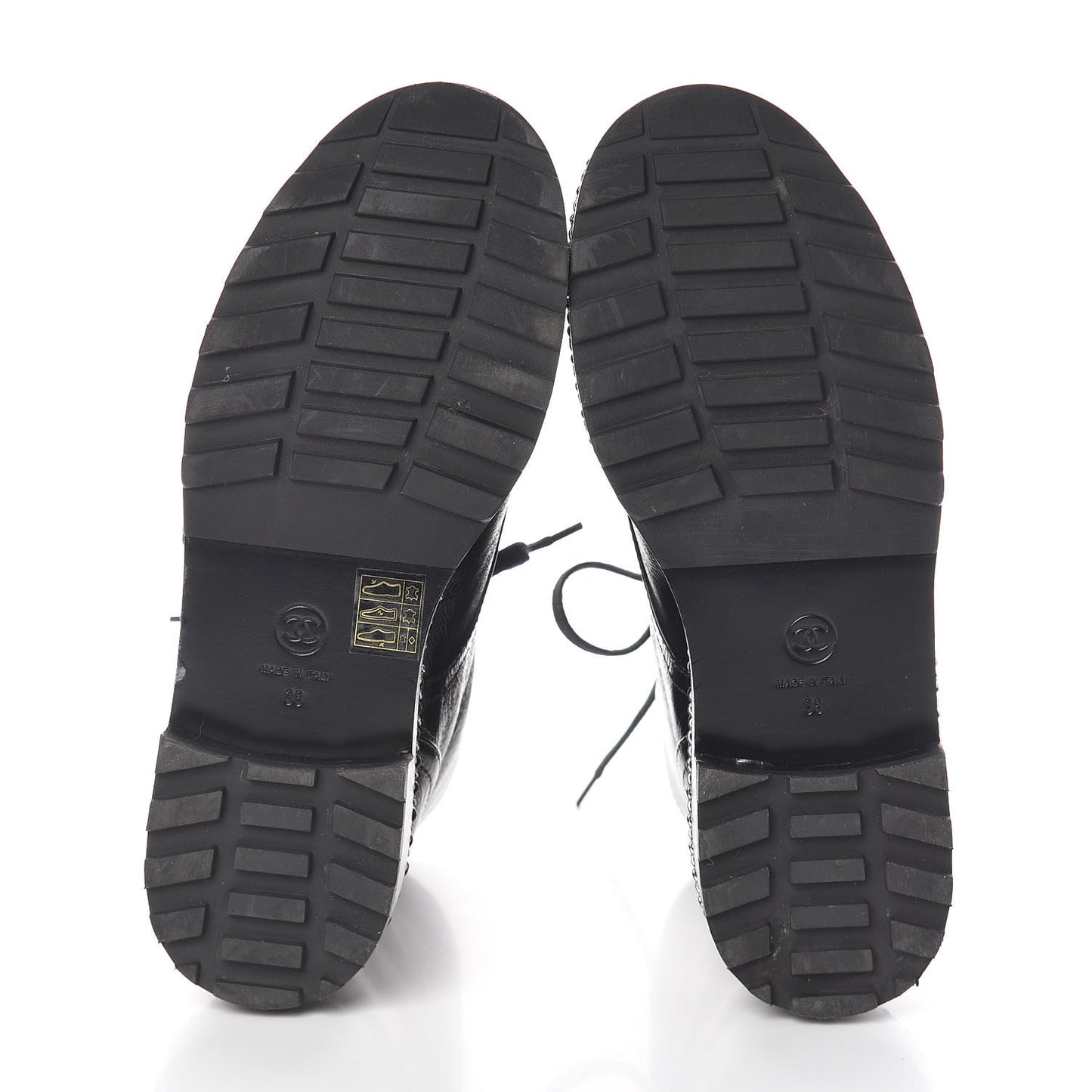 Crackled Calfskin Velvet Pearl Combat Short Boots 38 Black
