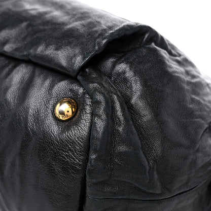 Prada Nappa Bow Tote Black Black 12 of 17