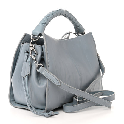 Mulberry Crinkled Calfskin Small Iris Tote Cloud 3 of 11