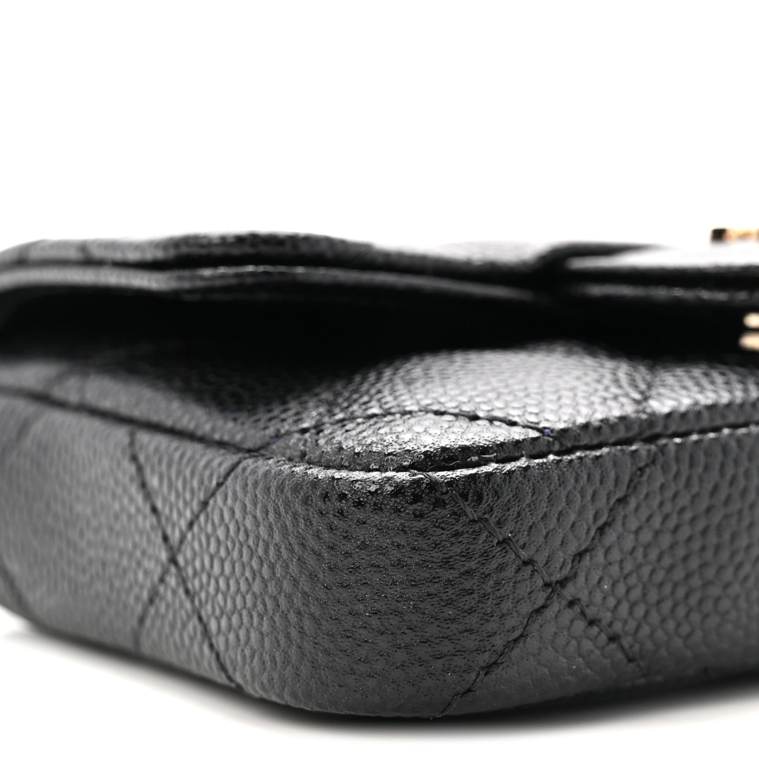 Chanel Caviar Quilted Mini Chain Belt Bag Black 7 of 9