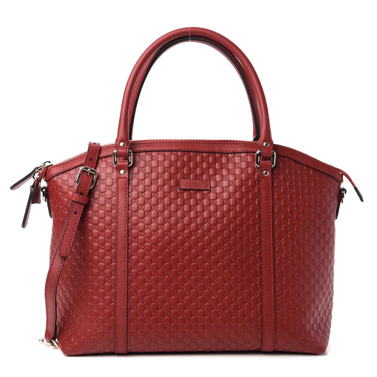 Gucci Soft Microguccissima Dome Satchel Red 1 of 10