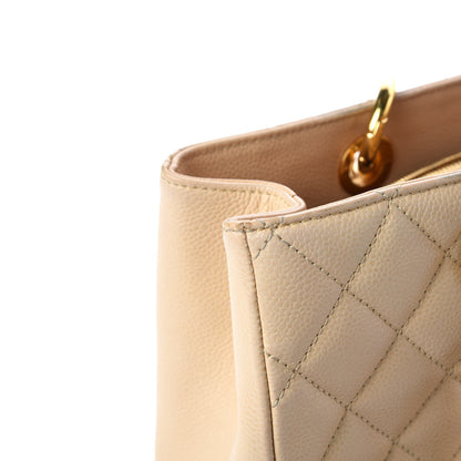 Chanel Caviar Quilted Grand Shopping Tote GST Beige Clair 18 of 27