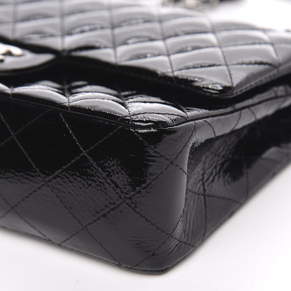 Chanel Patent Quilted Medium Double Flap Black 9 of 13