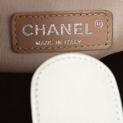 Chanel Caviar Quilted Petit Shopping Tote PST White 6 of 8