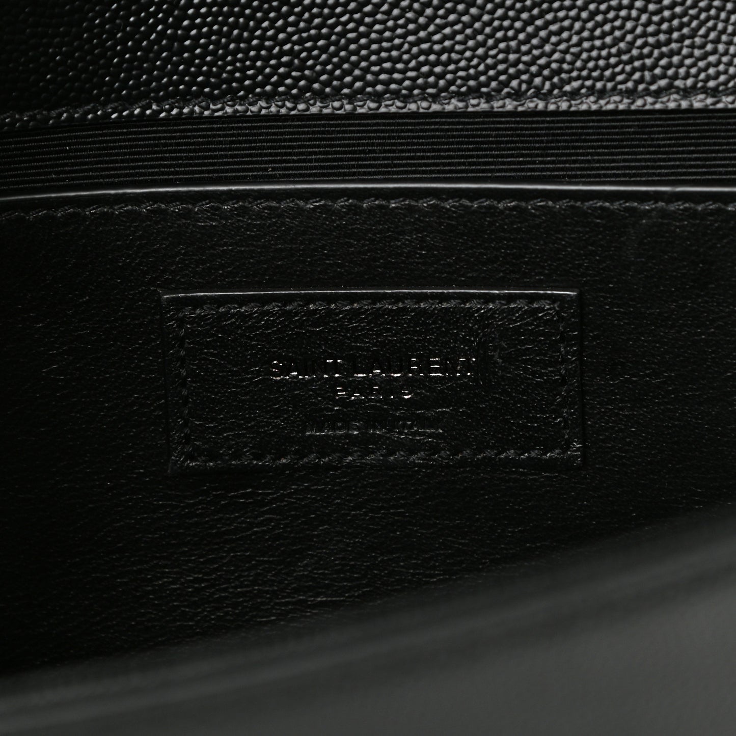 Grain De Poudre Medium Classic Monogram Kate Satchel Black