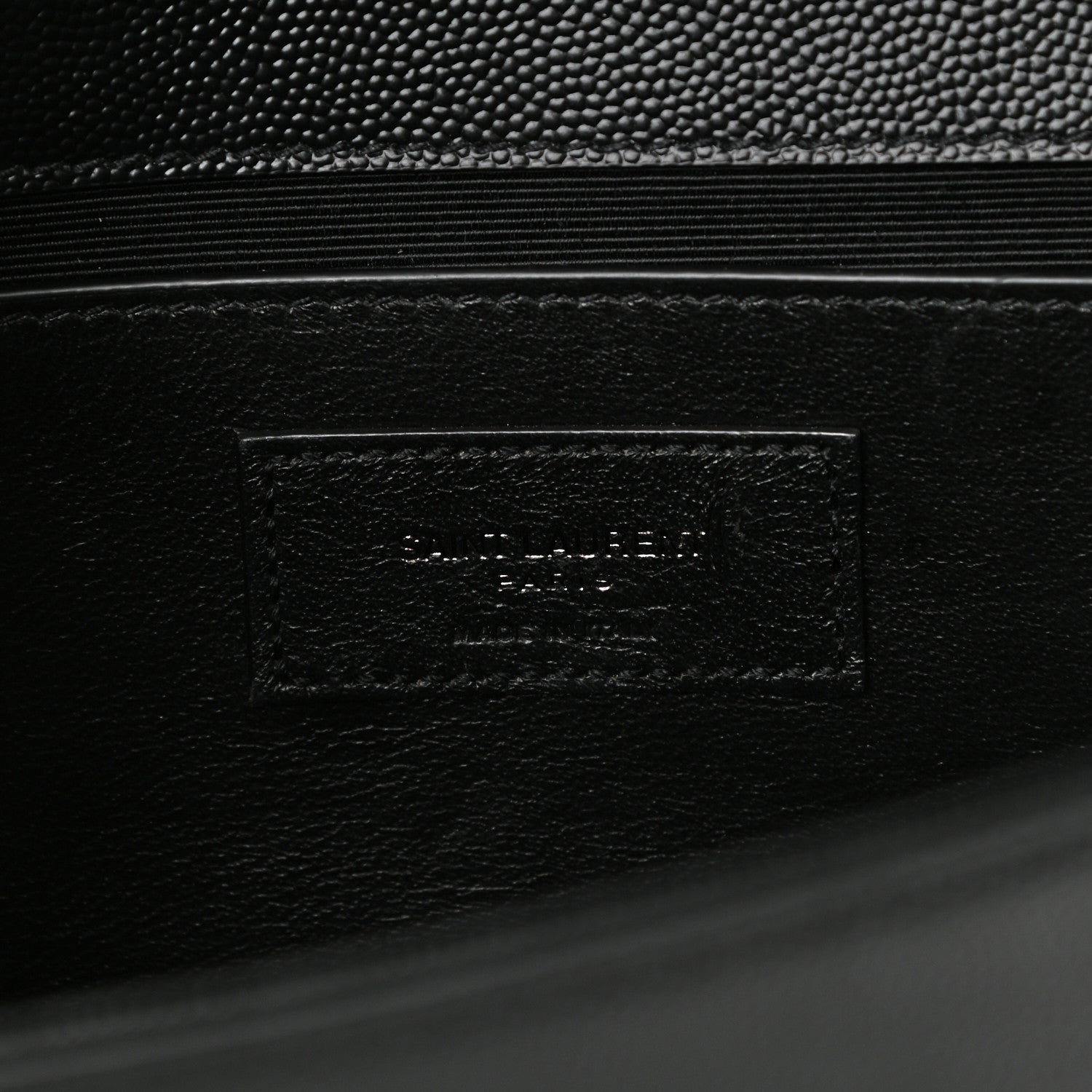 Saint Laurent Grain De Poudre Medium Classic Monogram Kate Satchel Black 6 of 11