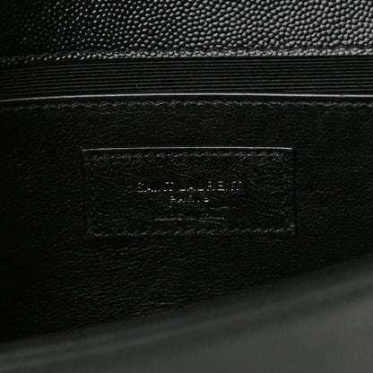 Saint Laurent Grain De Poudre Medium Classic Monogram Kate Satchel Black 6 of 11