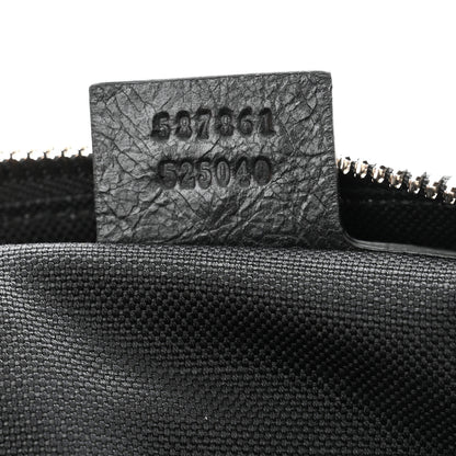 Gucci Fluffy Calfskin Morpheus Shoulder Bag Black 7 of 10