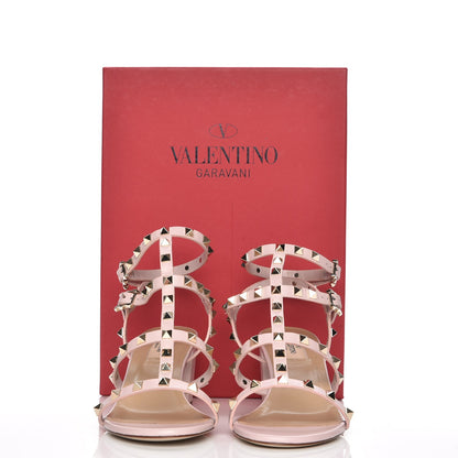Valentino Garavani Calfskin Rockstud 60mm City Sandals 39 Water Rose 8 of 8
