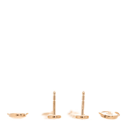Hermes 18K Rose Gold Diamond TPM Farandole Drop Earrings 4 of 6