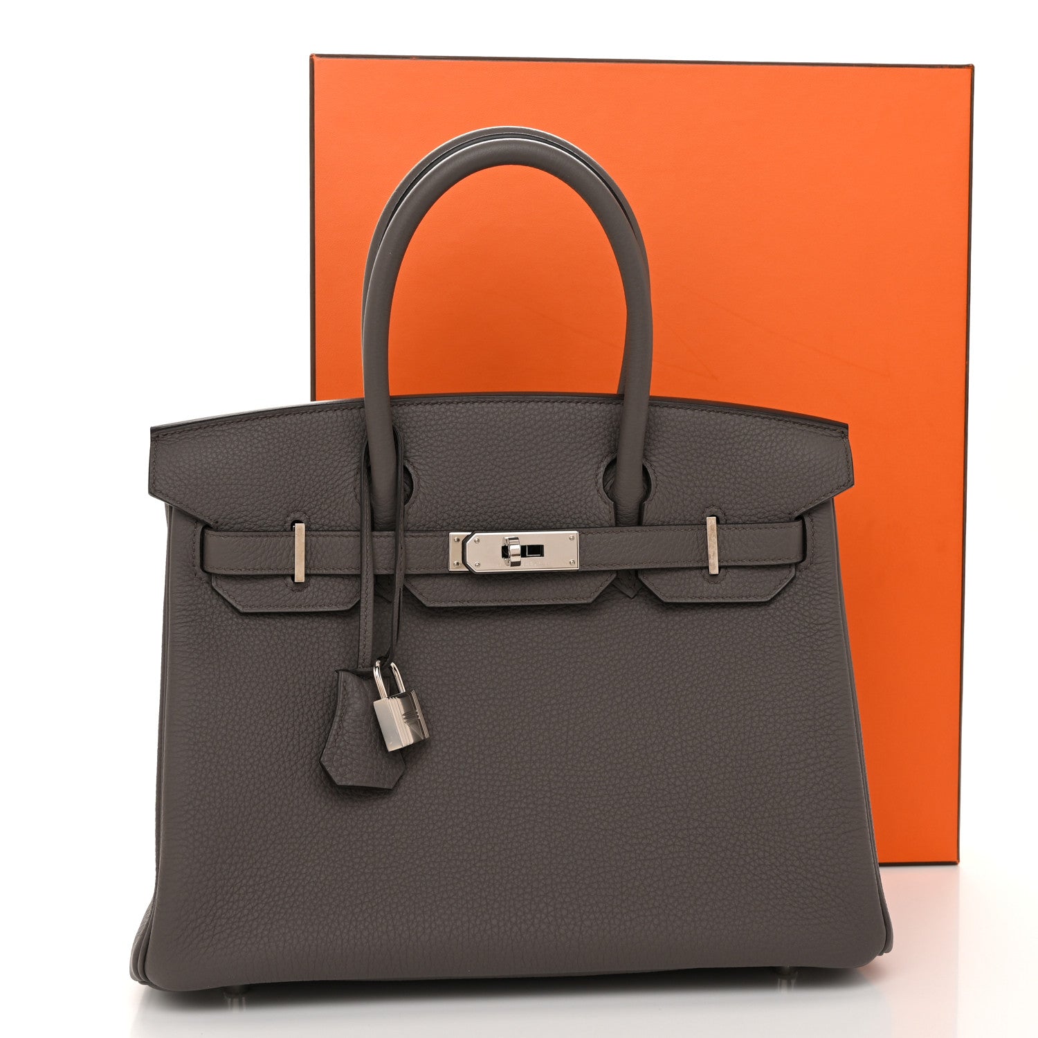 Hermes Togo Birkin 30 Etain 13 of 13