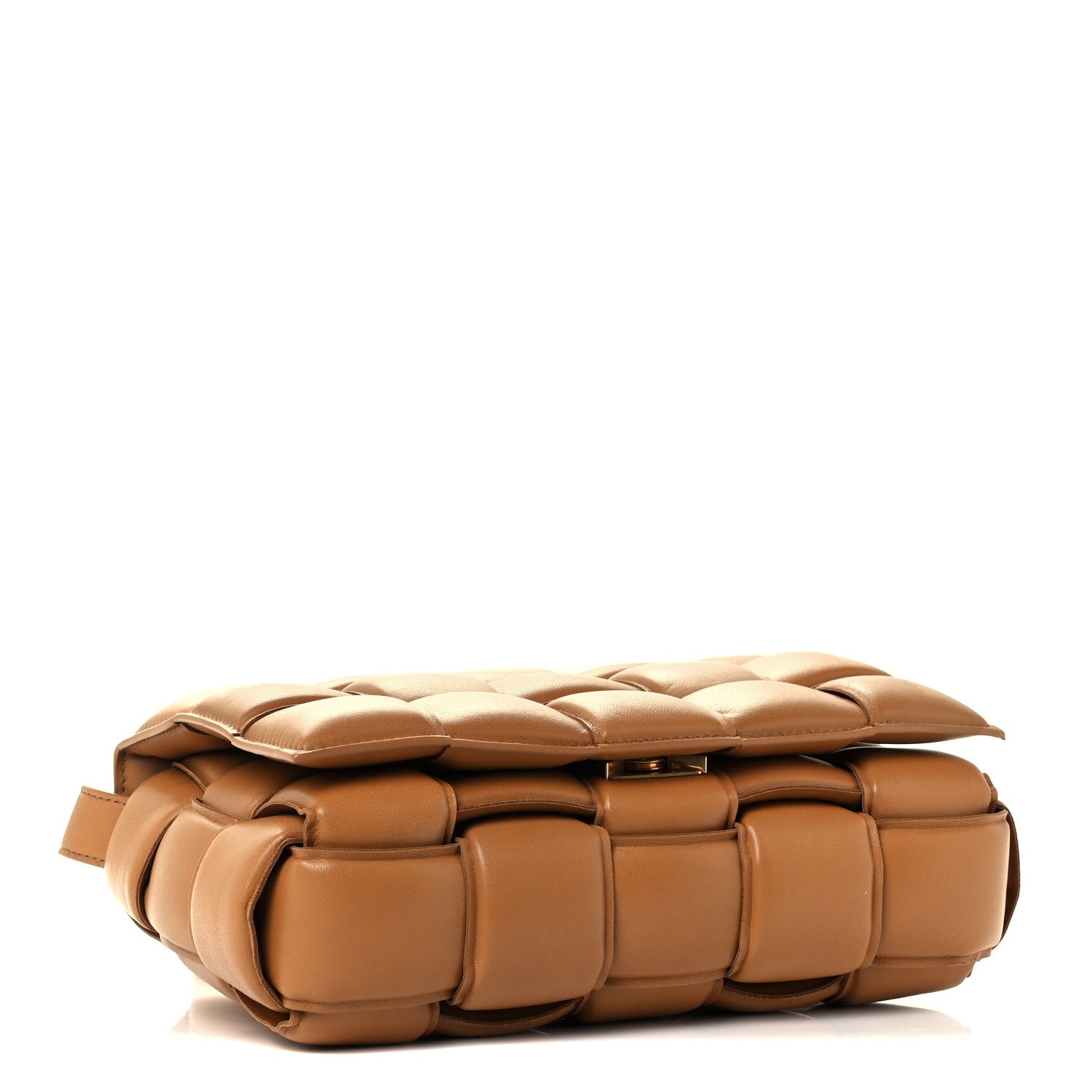 Bottega Veneta Nappa Maxi Intreccio Padded Cassette Crossbody Bag Caramel 4 of 12