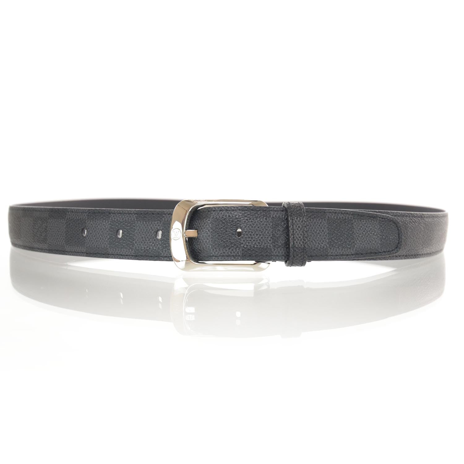 Louis Vuitton Damier Graphite Ellipse Belt 38 1 of 7