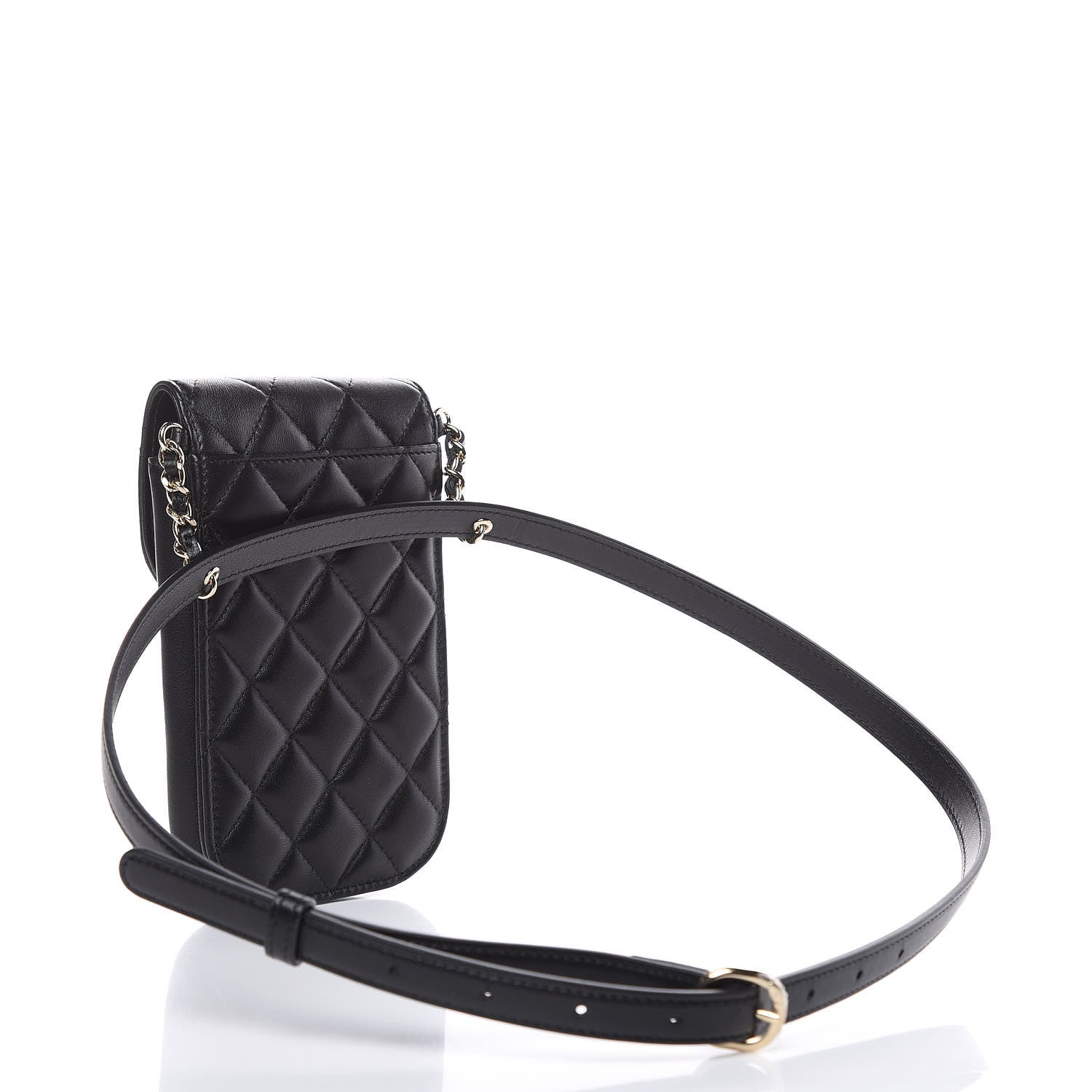 Chanel Lambskin Quilted Belt You Can Waist Bag Black 3 of 12