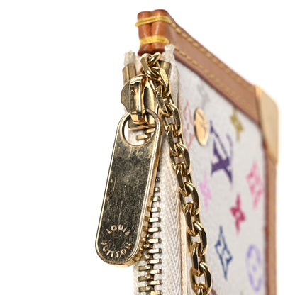 Louis Vuitton Monogram Multicolor Key Pouch White 7 of 10
