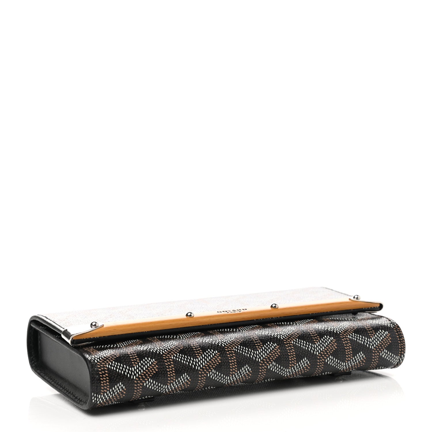 Goyard Goyardine Monte Carlo Bois Clutch Black 4 of 11