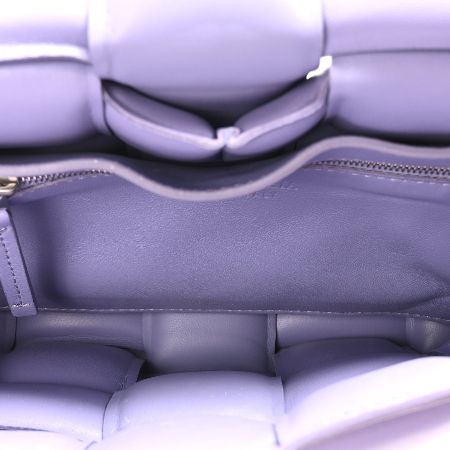 Nappa Maxi Intreccio Padded Cassette Crossbody Bag Lavender