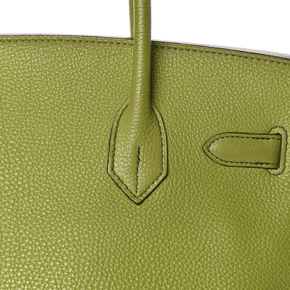 Hermes Togo Birkin 30 Vert Anis 32 of 44