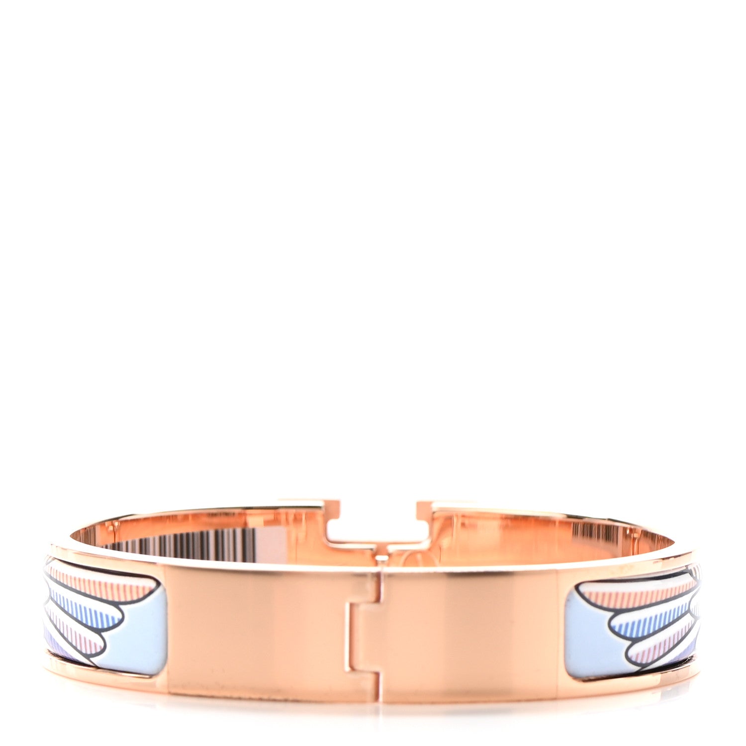 Hermes Enamel Narrow Pegase Pop Clic Clac H Bracelet PM Album De Soie Bis 3 of 5