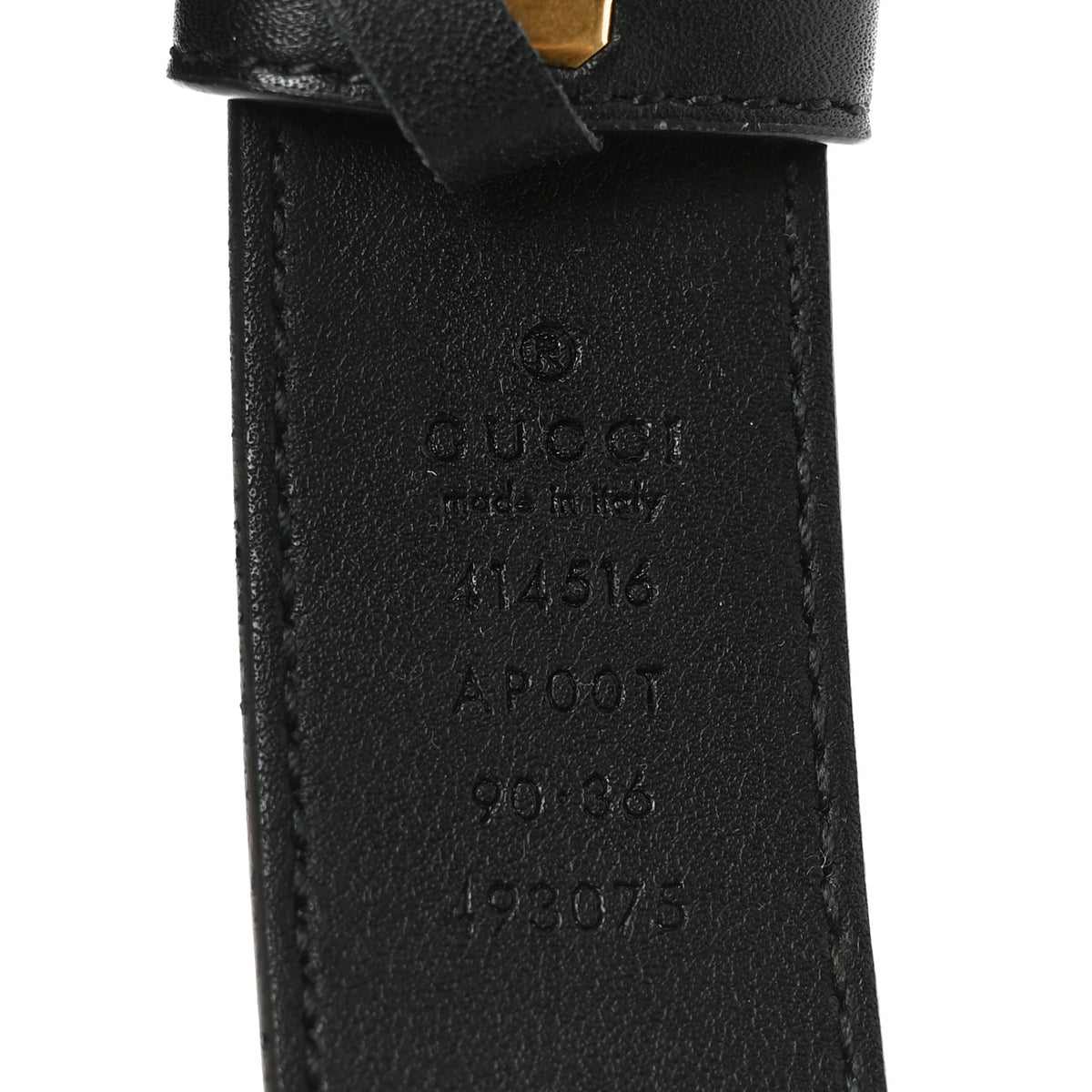 Gucci Calfskin Double G 30mm Belt 90 36 Black 3 of 4