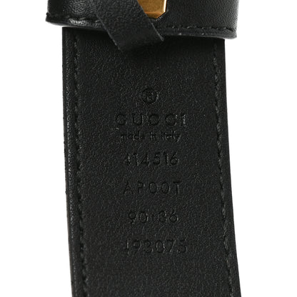 Gucci Calfskin Double G 30mm Belt 90 36 Black 3 of 4