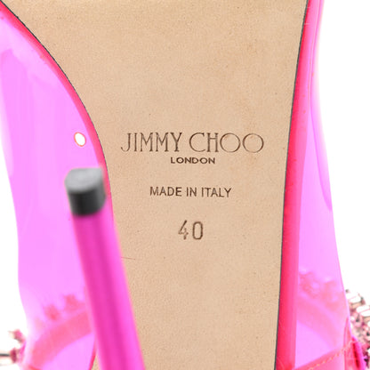 Jimmy Choo Plexi Crystal Bing 100 Pumps 40 Hot Pink 7 of 9
