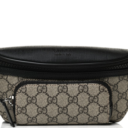 Gucci GG Supreme Monogram Belt Bag Black 8 of 12