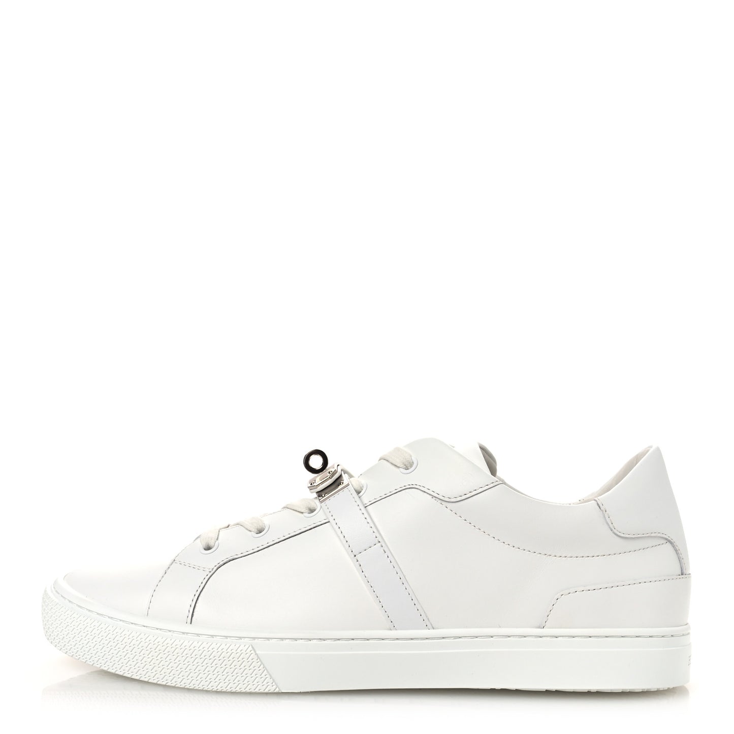 Calfskin Mens Day Sneakers 44 White