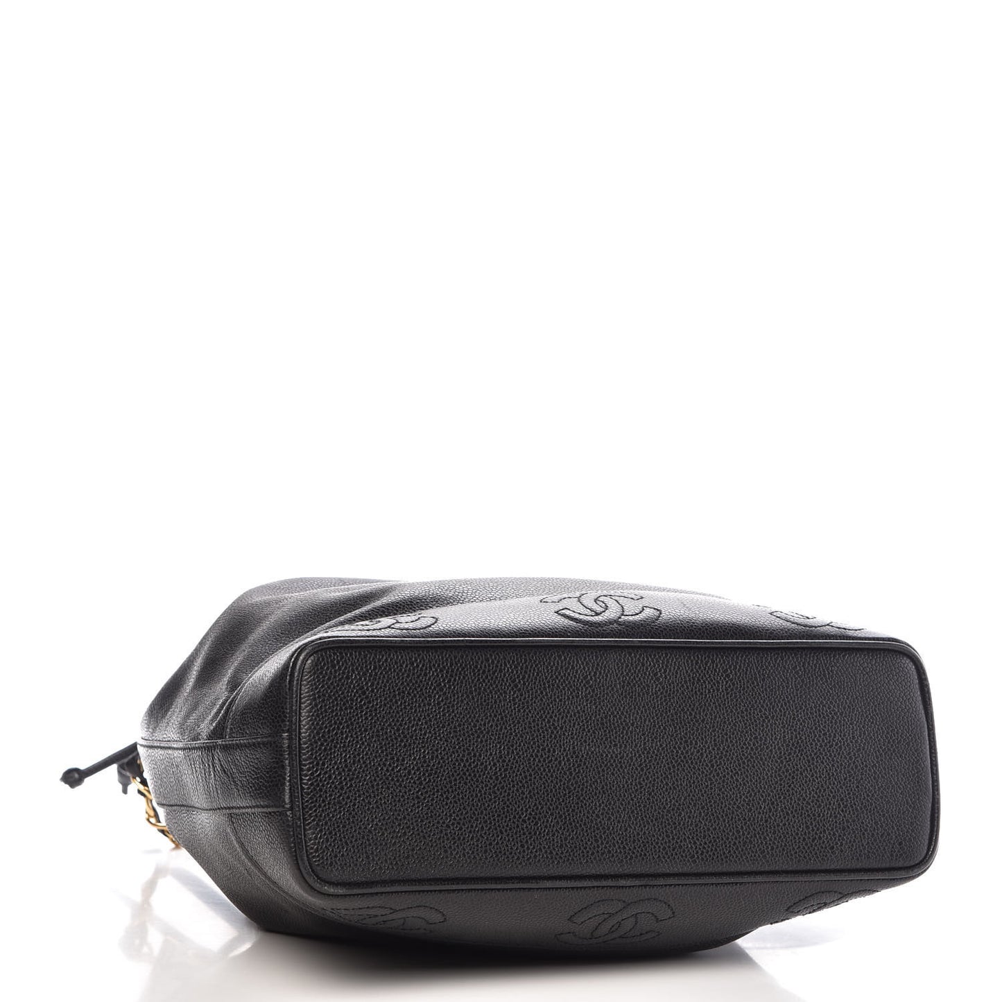 Caviar CC Drawstring Shoulder Bag Black