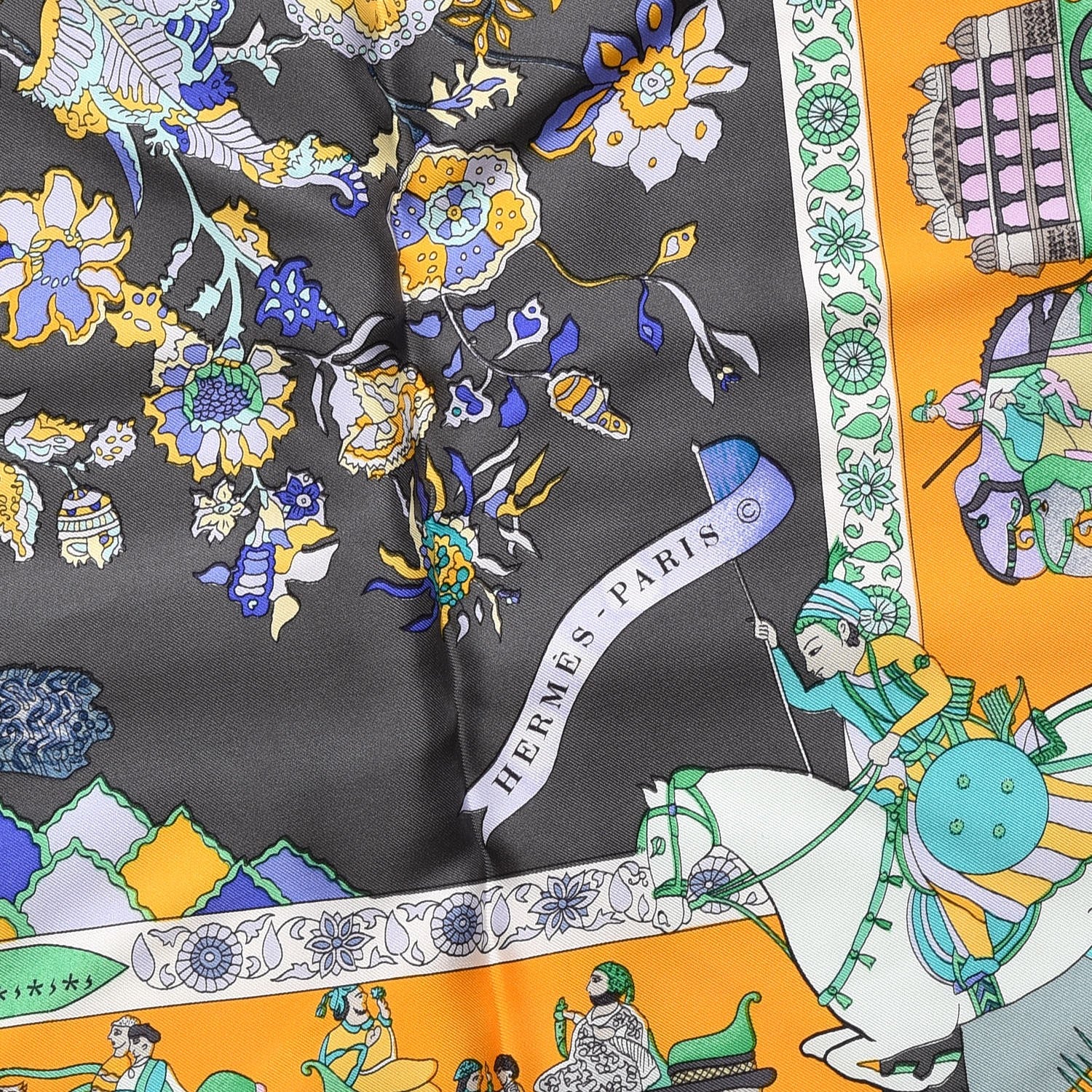 Hermes Silk Fantaisies Indiennes Scarf 90 5 of 9