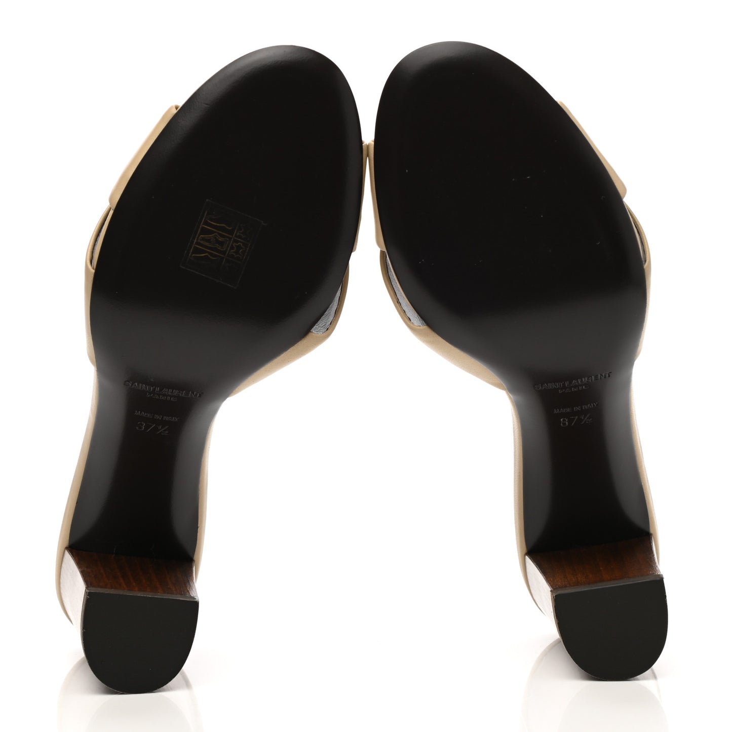 Lambskin Bianca Mules 37.5 Beige