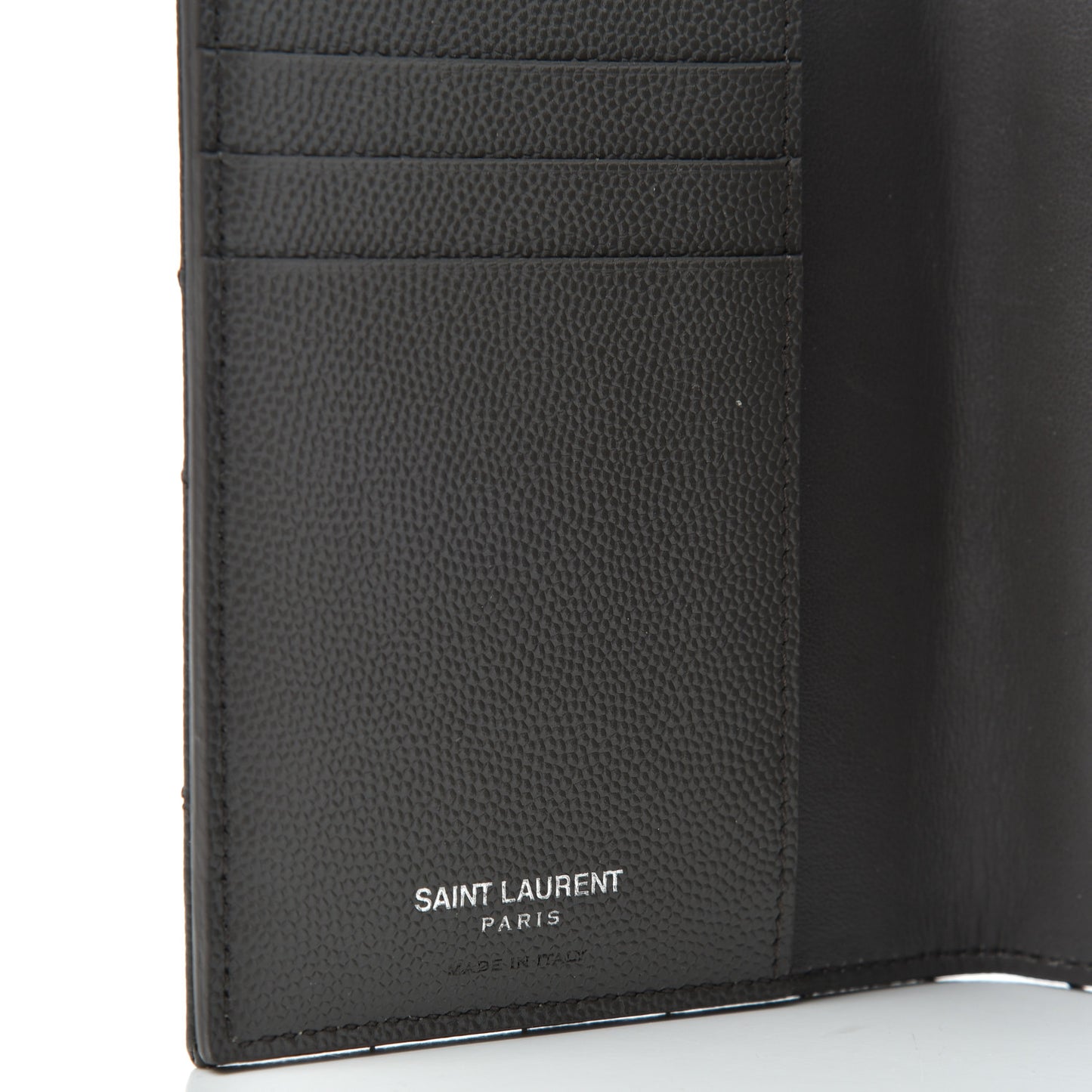 Grain De Poudre Matelasse Chevron Small Monogram Passport Case Earth