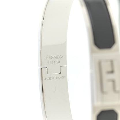 Hermes Matte Enamel Jet Bracelet GM Black 4 of 5