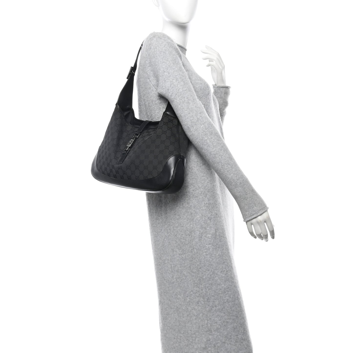 Monogram Jackie O Hobo Black