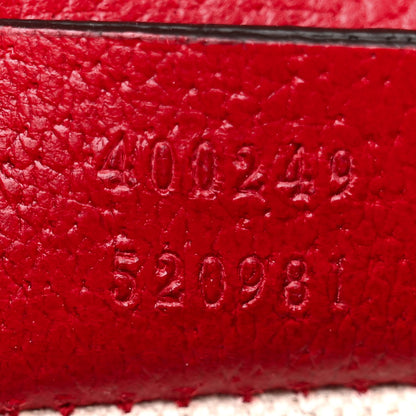 Gucci Calfskin Web Floral Embroidered Small Dionysus Shoulder Bag Hibiscus Red 8 of 16