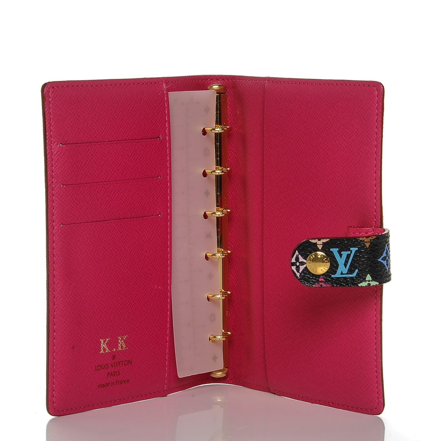 Monogram Multicolor Small Ring Agenda Cover Black Grenade