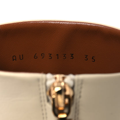 Saint Laurent Calfskin Opyum 110 Ankle Boots 35 Real Beige 10 of 13