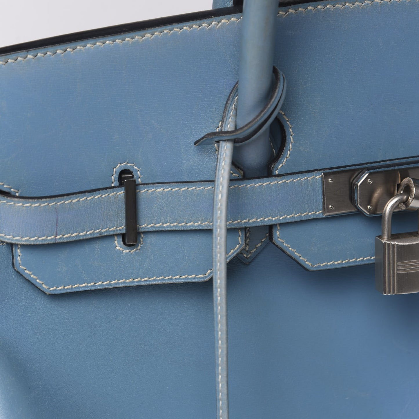 Box Birkin 35 Blue Jean