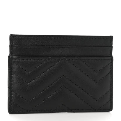 Gucci Calfskin Matelasse GG Marmont Card Holder Black 3 of 10