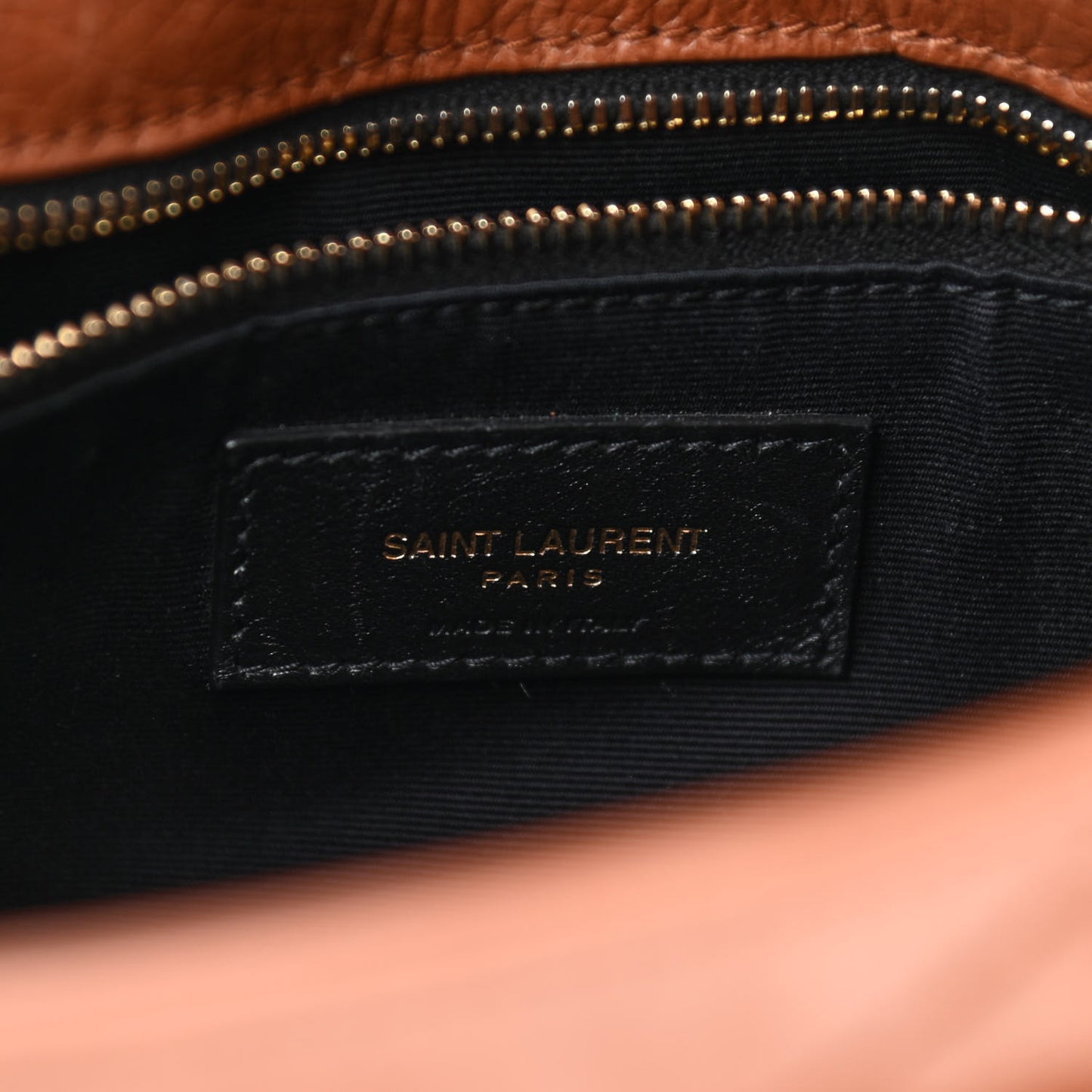 Crinkled Calfskin Matelasse Monogram Medium Niki Chain Satchel Caramel