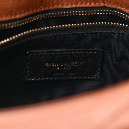 Saint Laurent Crinkled Calfskin Matelasse Monogram Medium Niki Chain Satchel Caramel 5 of 9