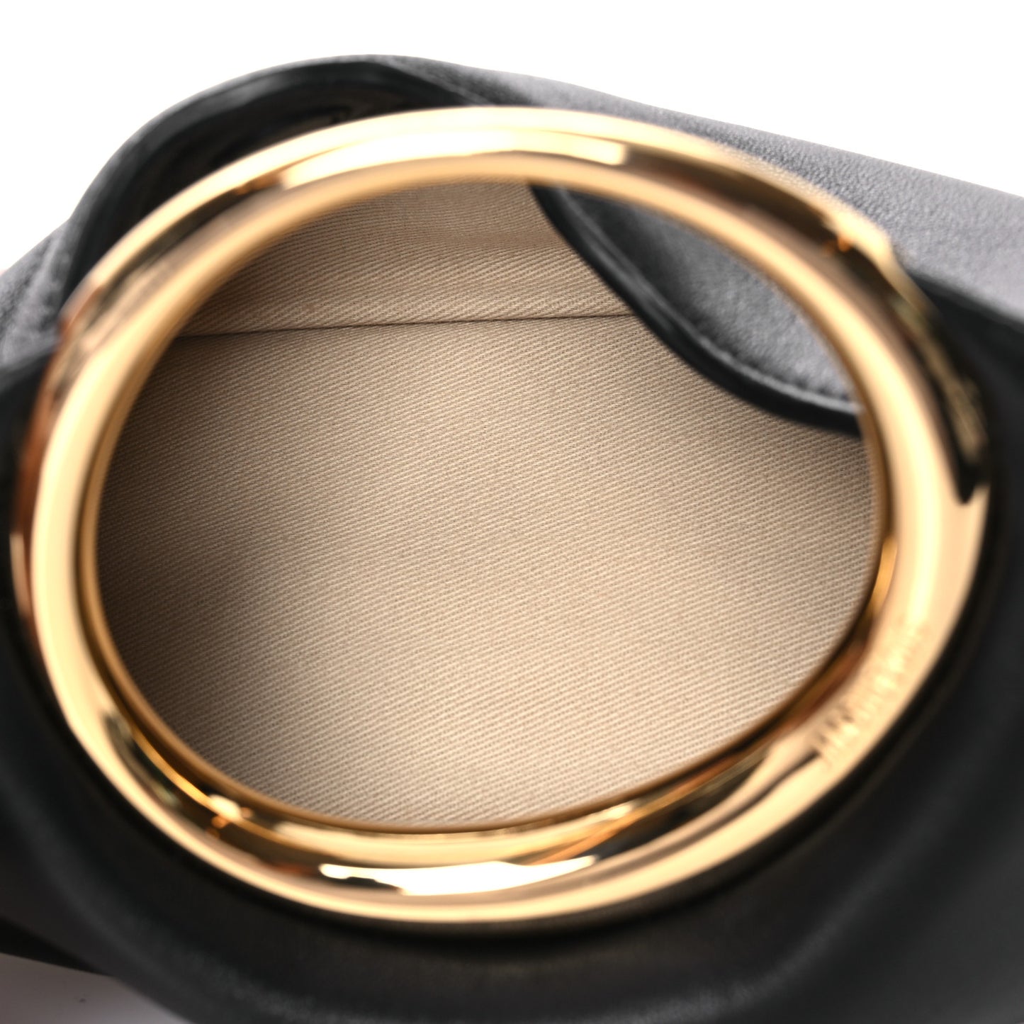 Lambskin Le Petit Calino Ring Top Handle Bag Black Black