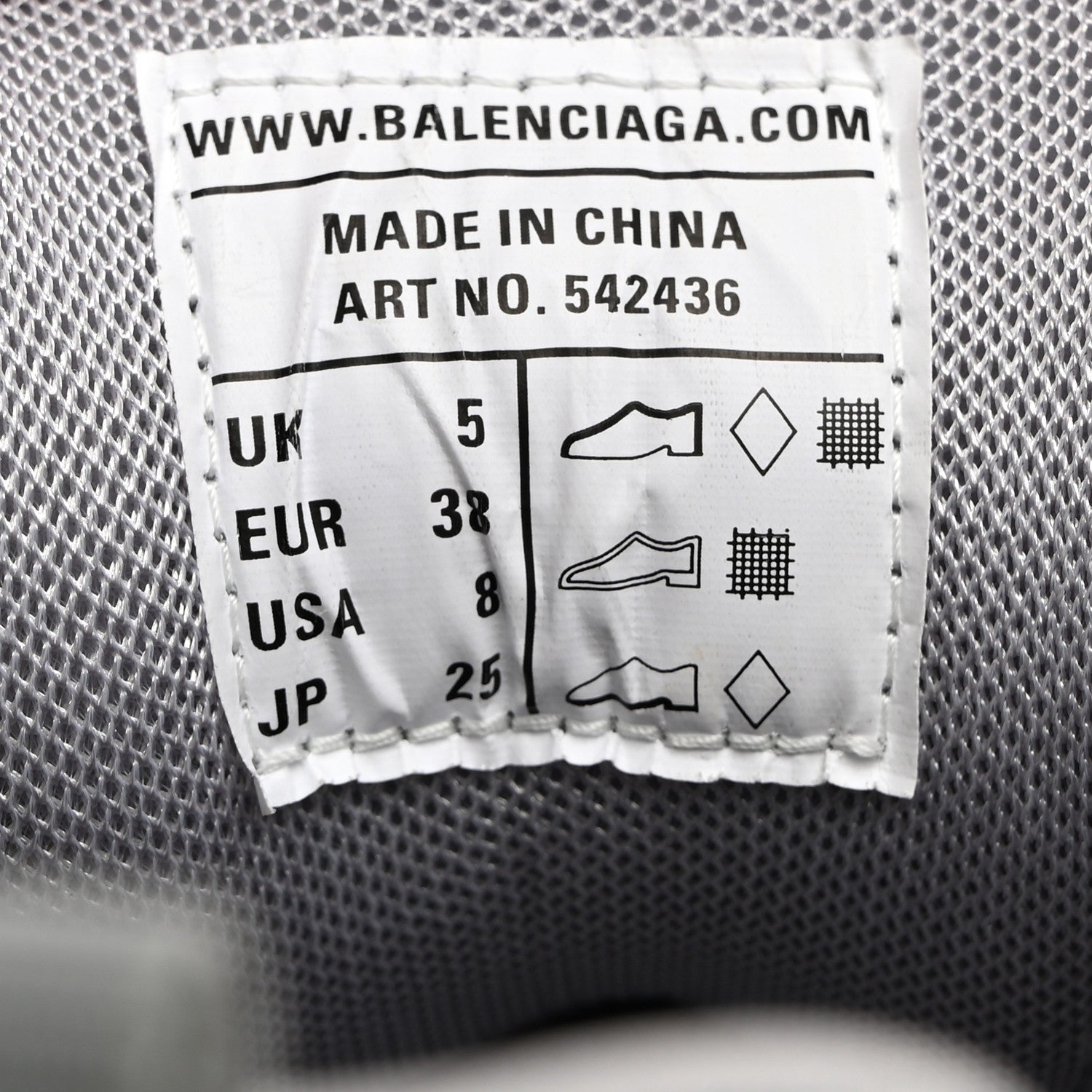 Balenciaga Metallic Calfskin Mesh Nylon Womens Track Sneakers 38 Silver 7 of 9