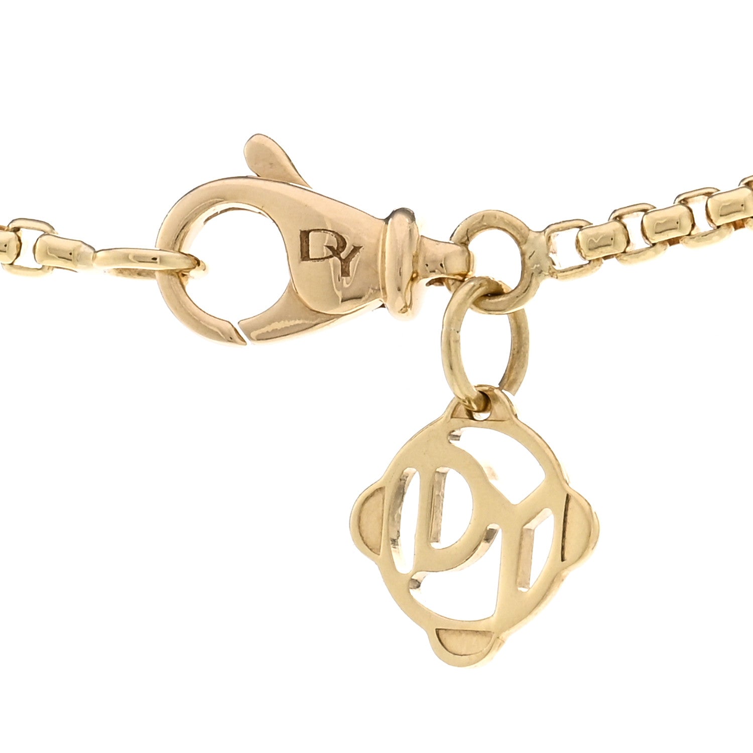 David Yurman 18K Yellow Gold 1.7mm Box Chain Necklace 4 of 4