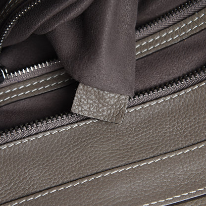 Celine Drummed Calfskin Mini Luggage Souris 7 of 14