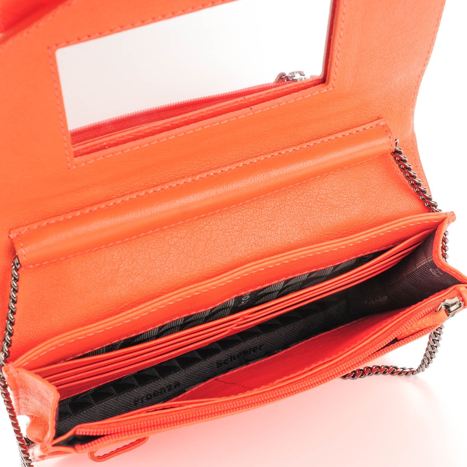 Proenza Schouler Lambskin PS1 Large Chain Wallet Grapefruit 5 of 7