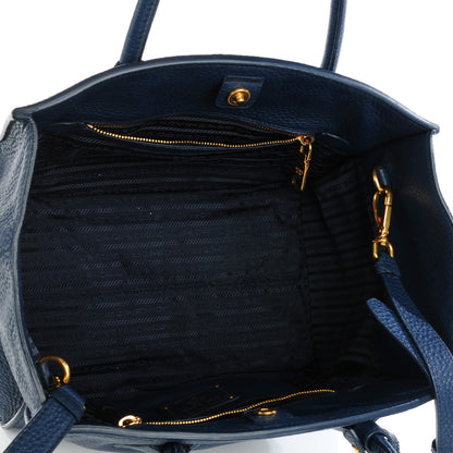 Prada Vitello Daino Shopping Tote Bleuette 5 of 8