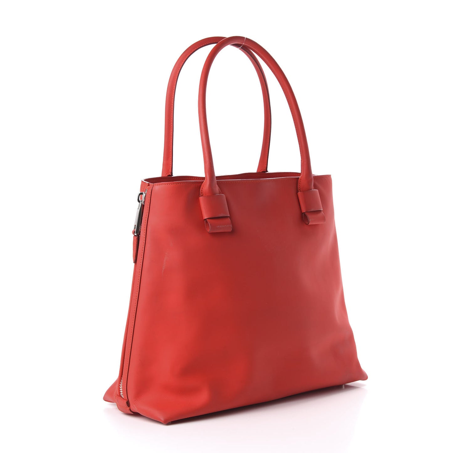 Calfskin Coated Rubber Shiela Tote Flame