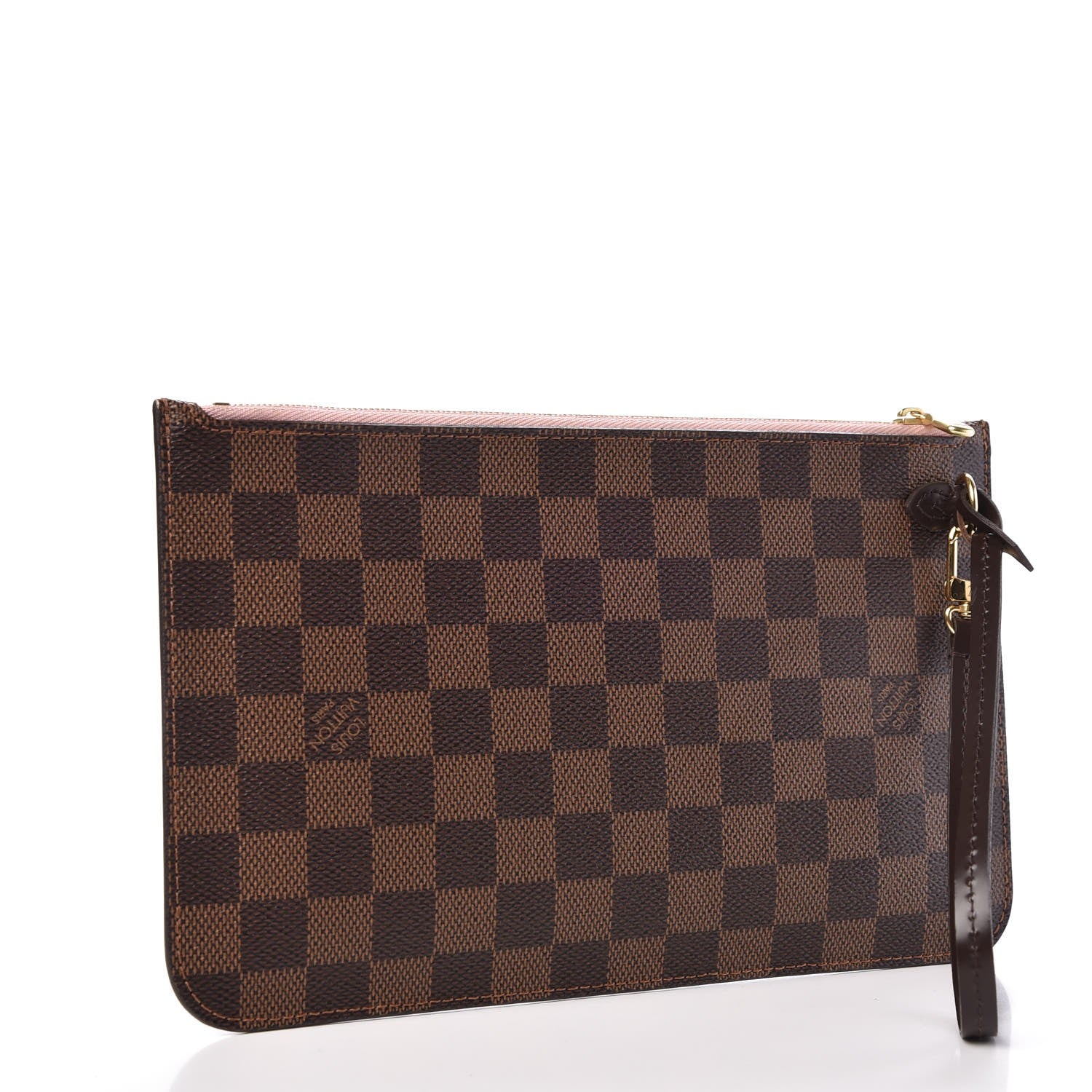 Louis Vuitton Damier Ebene Neverfull MM GM Pochette Rose Ballerine 3 of 9